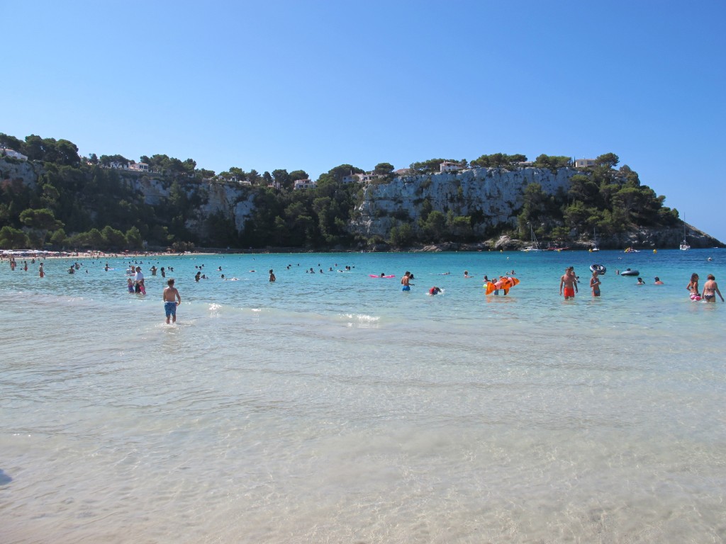 Plage de Cala Galdana à Minorque