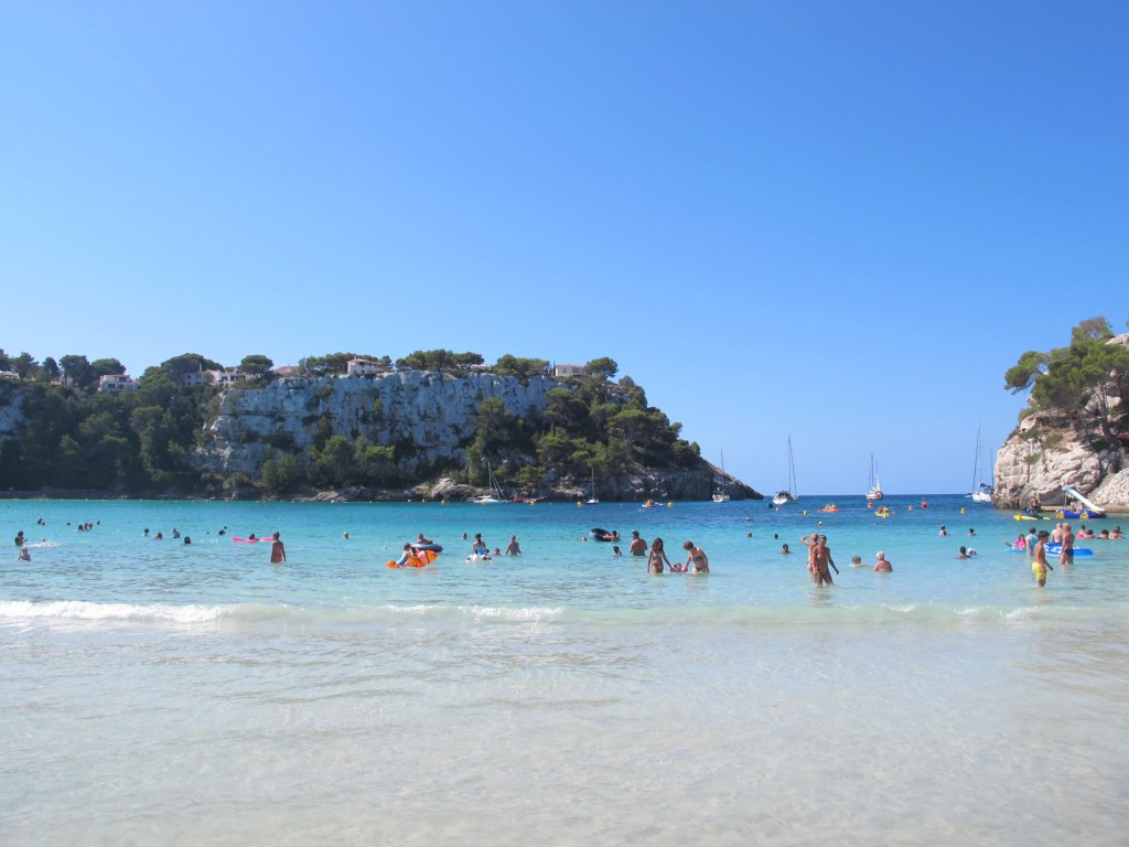 Plage de Cala Galdana à Minorque