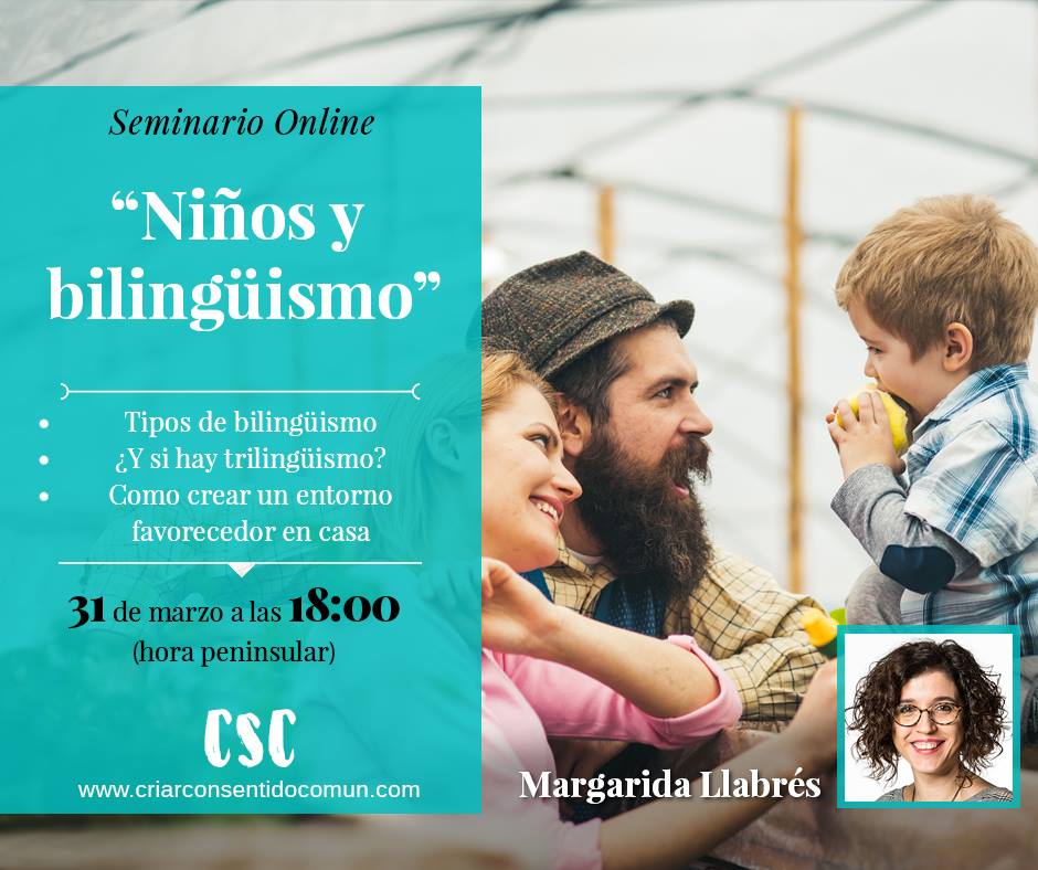 Margarida Llabrés seminario bilingüismo Criar con Sentido Común